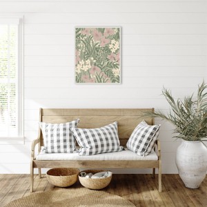Amanti Art Field of Flowers Light Green by Katie Oshea Framed Wall Art Print - 1 of 4