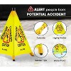 Alpine Industries Wet Floor Cone Sign 20"H Yellow 5/Pack (498-20-5pk) 498-20-5PK - 2 of 4