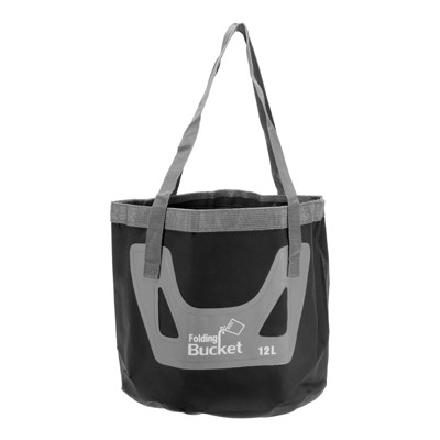 Unique Bargains Outdoor Camping Fishing Portable Water Storage Collapsible Bucket 3.2 Gallon 12L