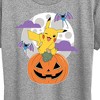 Women's - Pokémon - Pikachu Pumpkin With Moon Short Sleeve Graphic T-Shirt - 2 of 4