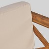 Brava 5pc Acacia Wood Patio Conversation Set - Christopher Knight Home - 3 of 4