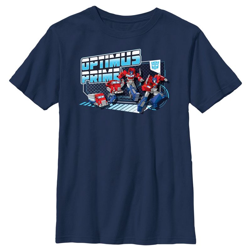 Boy's Transformers: EarthSpark Transforming Optimus Prime T-Shirt, 1 of 5