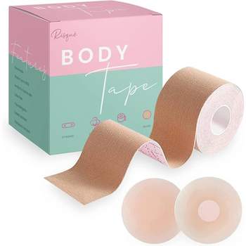 Risque Beige Body Tape Strips, Sticky Waterproof Sweat-Proof Boob Tape, 6  Strips