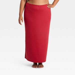 Women's Variegated Ribbed Pajama Skirt - Auden™ - 1 of 3