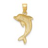 Black Bow Jewelry 14k Yellow Gold Polished Dolphin Pendant - 3 of 4