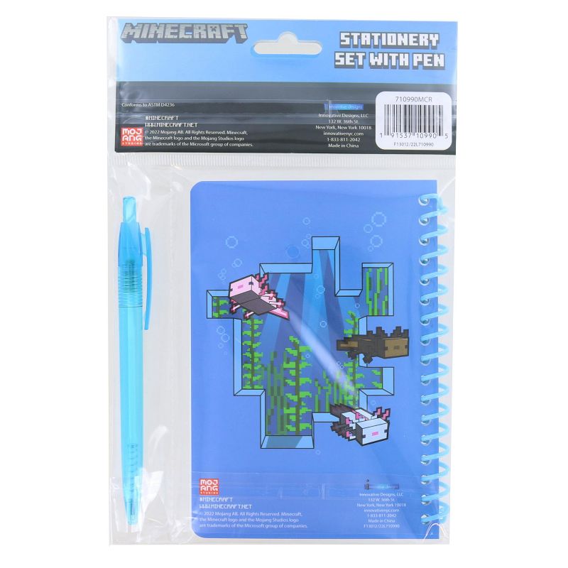 Innovative Designs Minecraft Spiral Notebook with Pen | 50 Sheets, 2 of 4