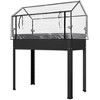 Outsunny Raised Garden Bed with Greenhouse Cover, Elevated Garden Box with Legs and Drainage Hole for Vegetables - 4 of 4