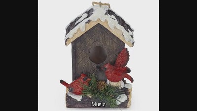 Yellow Flower Garden Welcome Hanging Birdhouse