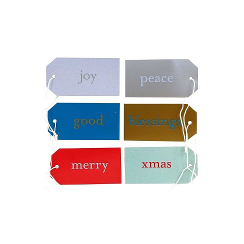 JAM Paper Christmas Expressions Gift Tags Small 3 1/16 x 1 5/8 6/Pack (297528738) - image 1 of 4