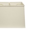 Vynxaria Slant Retro Rectangle Lampshades 7x12x9x14 Inches, Softback White - 2 of 4