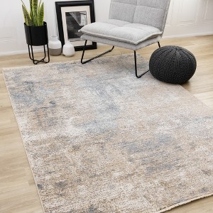 Rug Branch Contemporary Distressed, Organic Beige Indoor Area Rug - 1 of 4