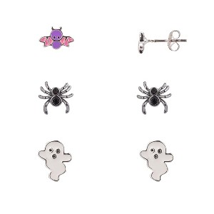 FAO Schwarz Spider, Ghost and Bat Trio Earring Set - 1 of 2