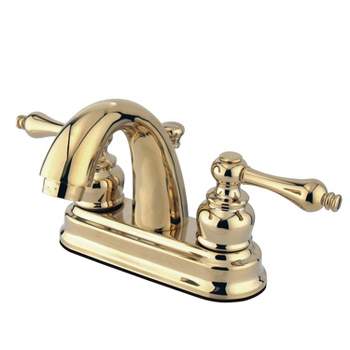 Kingston Brass KS154BXPN Nautical Single-Handle Bathroom Faucet with P – US  Bath Store