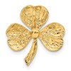 Black Bow Jewelry 14k Yellow Gold Polished Shamrock Slide Pendant, 18mm (11/16 inch) - 3 of 4