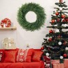 30 inch artificial Norfolk pine wreath greenery for front door porch farmhouse holiday outdoor hanging decor - 3 of 4