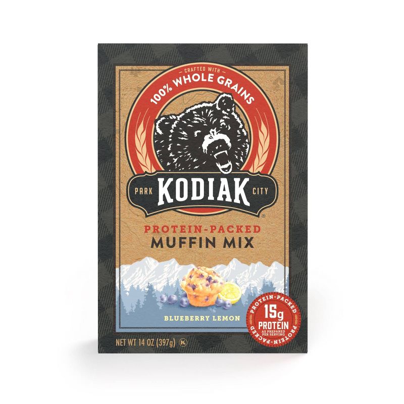 Kodiak Protein-Packed Muffin Mix Blueberry Lemon - 14oz, 1 of 10