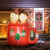 SEVOBAL Inflatable Holiday Decorations 6ft Christmas Couple Gingerbread Man, Front Yard Holiday Decoration for Home, Garden, Red, 8.7"*4.7"*13.8" - 2 of 4