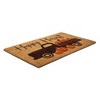 1'4" x 2'4" Happy Harvest Autumn Indoor/Outdoor Coir Doormat Orange/Brown - Entryways: PVC-Backed, Medium Pile - 4 of 4