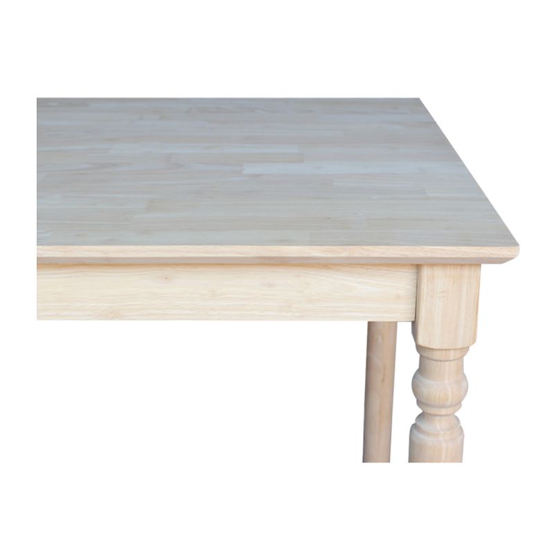 30" Square Solid Table Unfinished - International Concepts, 4 of 7