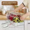 Aoibox Large Taco Bar Serving Set with 3 Containers & Separate Lids, Chilled Condiment Caddy for Salad, Fruit, Party Garnish, Mimosa Bar Accessories - 2 of 4