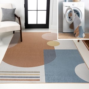 JONATHAN Y Slinger Modern Contemporary Collage Machine-Washable Area Rug - 1 of 4