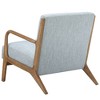 Sapphtopaz Wood Accent Chair Lounge Chairs Mid-Backrest Upholstered Armchair Mid Century Modern Comfy Chair for Living Room, Bedroom, Nursery - 3 of 4