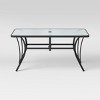 6 Person Glass Rectangle Patio Dining Table - Gray - Room Essentials™ - image 2 of 3
