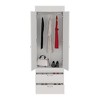 TIRAMISUBEST White Armoire Tarento - Double Door Cabinet (interior space: 47.8"H x 20.8"W) - 4 of 4