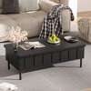 PAGED Modern Adjustable Lift-Top Coffee Table with Storage Drawers & Foldable Top,Functional Tea table Center Table for Living Room,Bedroom - 2 of 4