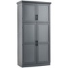 JUJABU 70.9" Freestanding Kitchen Pantry Cabinet with 4 Doors, 8 Pull-Out Trays & Adjustable Shelves - 2 of 4