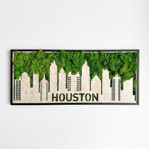 Cesicia San Francisco Moss City Silhouette Metal Wall Art - 1 of 4