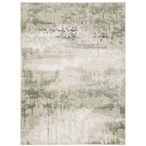Captiv8e Designs Connor Industrial Abstract Beige/Green Rug - 1 of 4