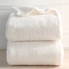 Berkshire Blanket & Home Co. 2pk 300 Recycled Fluffie Throw Blanket Delicate Marble Cream: GRS & Oeko-Tex Certified, Non-Woven, 55x70" - 3 of 3