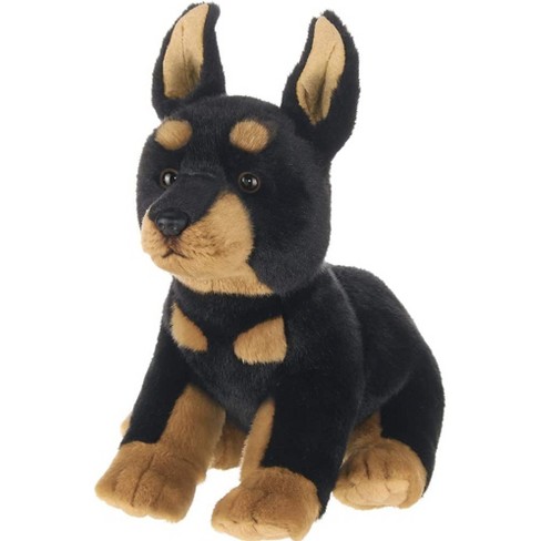 Bearington Thor Plush Doberman Stuffed Animal Puppy Dog, 13 Inches