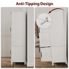 Armoire Wardrobe Closet with 4 Doors,72" Wooden Wardrobe Cabinet with Hanging Rod, Tall Armoire with 18 Adjustable Shelves for Bedroom, Clothes - 4 of 4