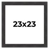 PosterPalooza | Square Traditional Black Picture Frame - UV Acrylic, Foam Board Backing, Hanging Hardware - 2 of 4