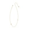 Kendra Scott 14K Gold Over Brass Mini "O" Initial Pendant Necklace - Gold - 2 of 3