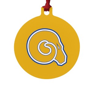 Albany State University Secondary Logo Aluminum Holiday Christmas Tree Ornament - 1 of 4