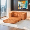 Zeus & Ruta Corduroy Loveseat Sofa Bed with Memory Foam and Steel Frame for Small Spaces, Apartment, or Bedroom - 2 of 4