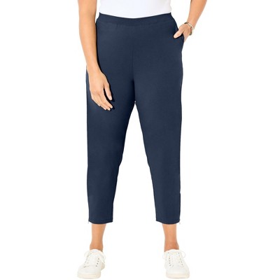 Catherines Women's Plus Size Suprema Studio Slim Leg Zip Pant
