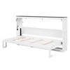 Merax  Stylish Twin Murphy Bed with LED Lights Foldable Cabinet Design - 4 of 4