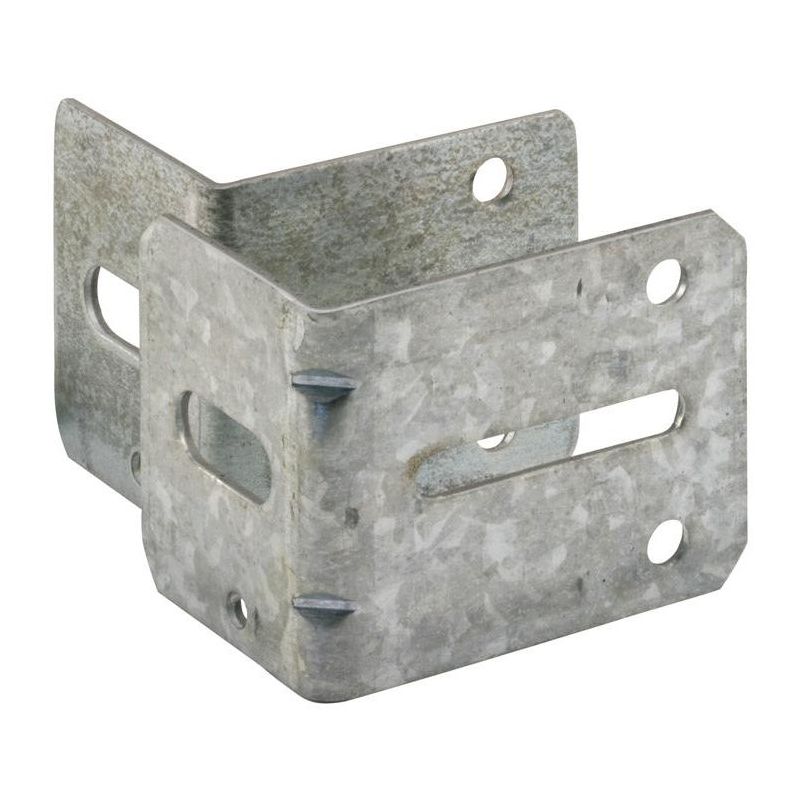 Prime-Line 2-3/16 in. W X 2-1/4 & 2-3/4 in. L Steel Bracket Prime-Line 2-3/16 in. W X 2-1/4 & 2-3/4 in. L Steel Bracket