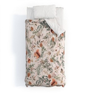 Deny Designs Twin/ Twin Extra Long Ninola Design Comforter and Pillow Sham Beige - 1 of 4
