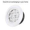 Unique Bargains Bathroom Home Office Pattern Screen Grille Cover Louver Round Air Vent - 4 of 4