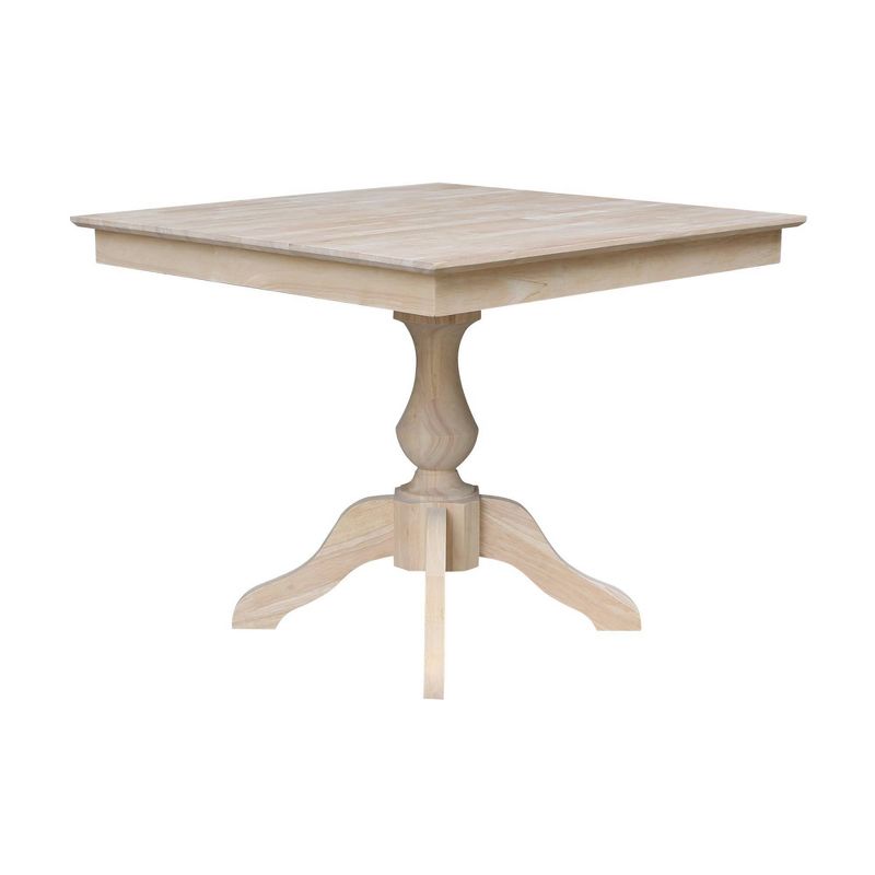 29.9&#34; Dining Tables Sparks Square Top Pedestal Unfinished - International Concepts, 3 of 7