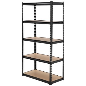Garage Storage Shelves 5 Tiers, Heavy Duty Storage Shelving Racks Capacity,Metal Adjustable Shelving Unit for Kitchen Basement Bathroom Laundry - 1 of 4
