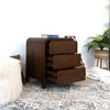Gulches Rustic Style Nightstand with Single Drawer and Bottom Shelf Solid, Durable, 21.1"W x11.8"D x21.7"H - 4 of 4