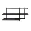 Kate & Laurel All Things Decor 42"x23" Ramone Tiered Wall Shelf Black - 4 of 4