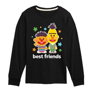 Boys' - Sesame Street - Best Friends Bert Ernie-Toddler and Youth Long Sleeve T-Shirt Long Sleeve Graphic T-Shirt - 1 of 3