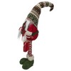 Northlight Fair Isle Standing Gnome Girl Christmas Figure - 28" - Red and Green - 3 of 4